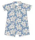 Plumeria Dreams Polo Bamboo Romper