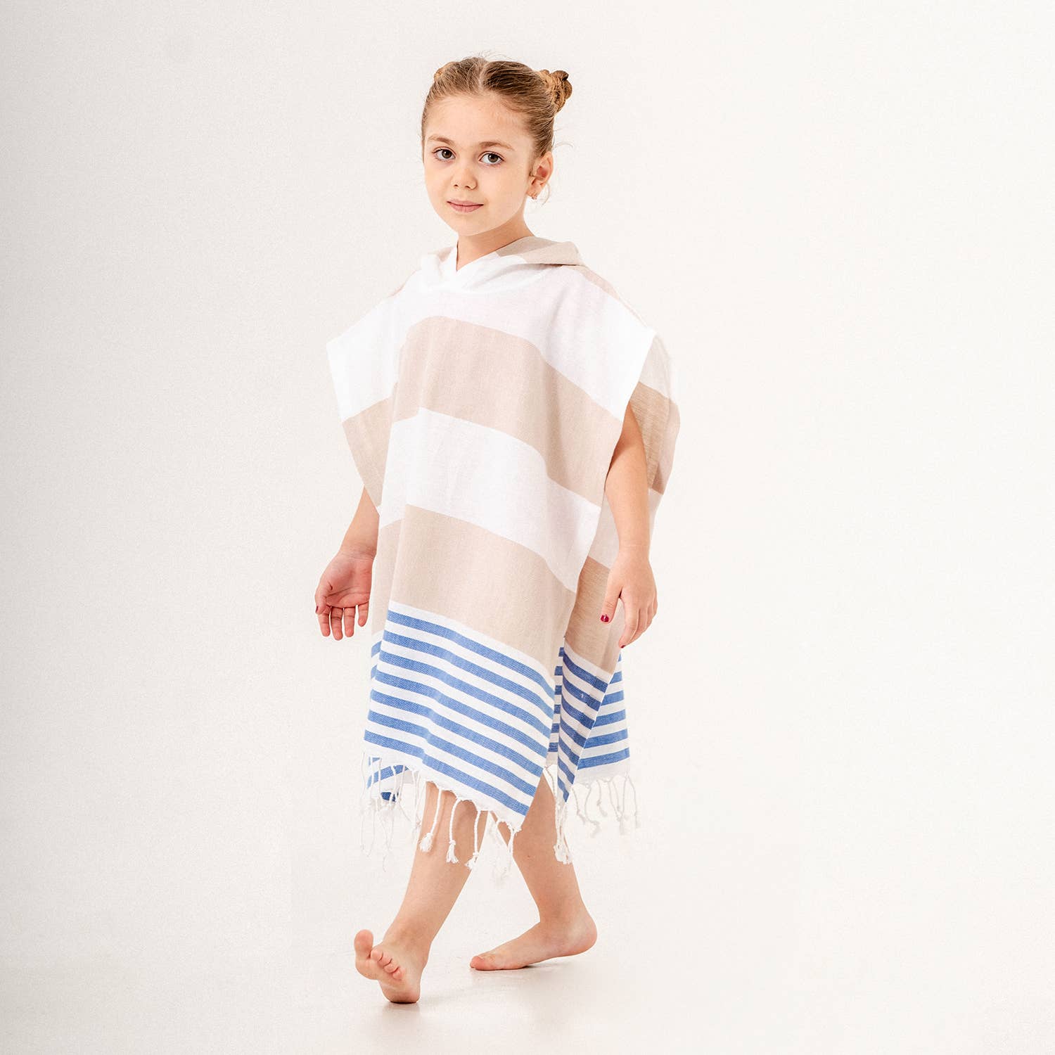 Kids Hooded Poncho Beach Towel