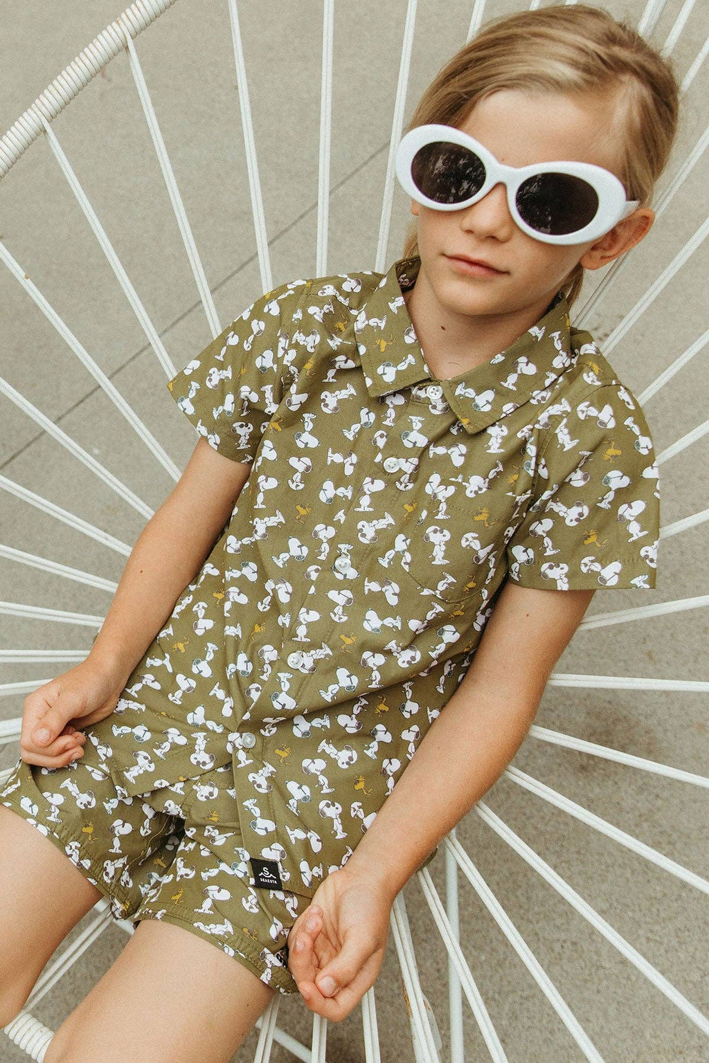 Seaesta Surf x Peanuts® Joe Cool Boardshorts / Olive