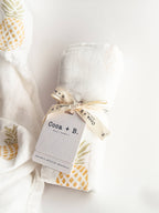 Tropical Pineapple Organic Bamboo Swaddle
