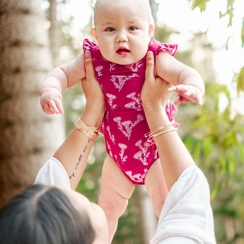 Ohia Lehua Huggable Flutter Sleeve Onesie