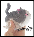 Angry Cat Soft Fluff Doh - Filled Squeeze Stress Balls  -