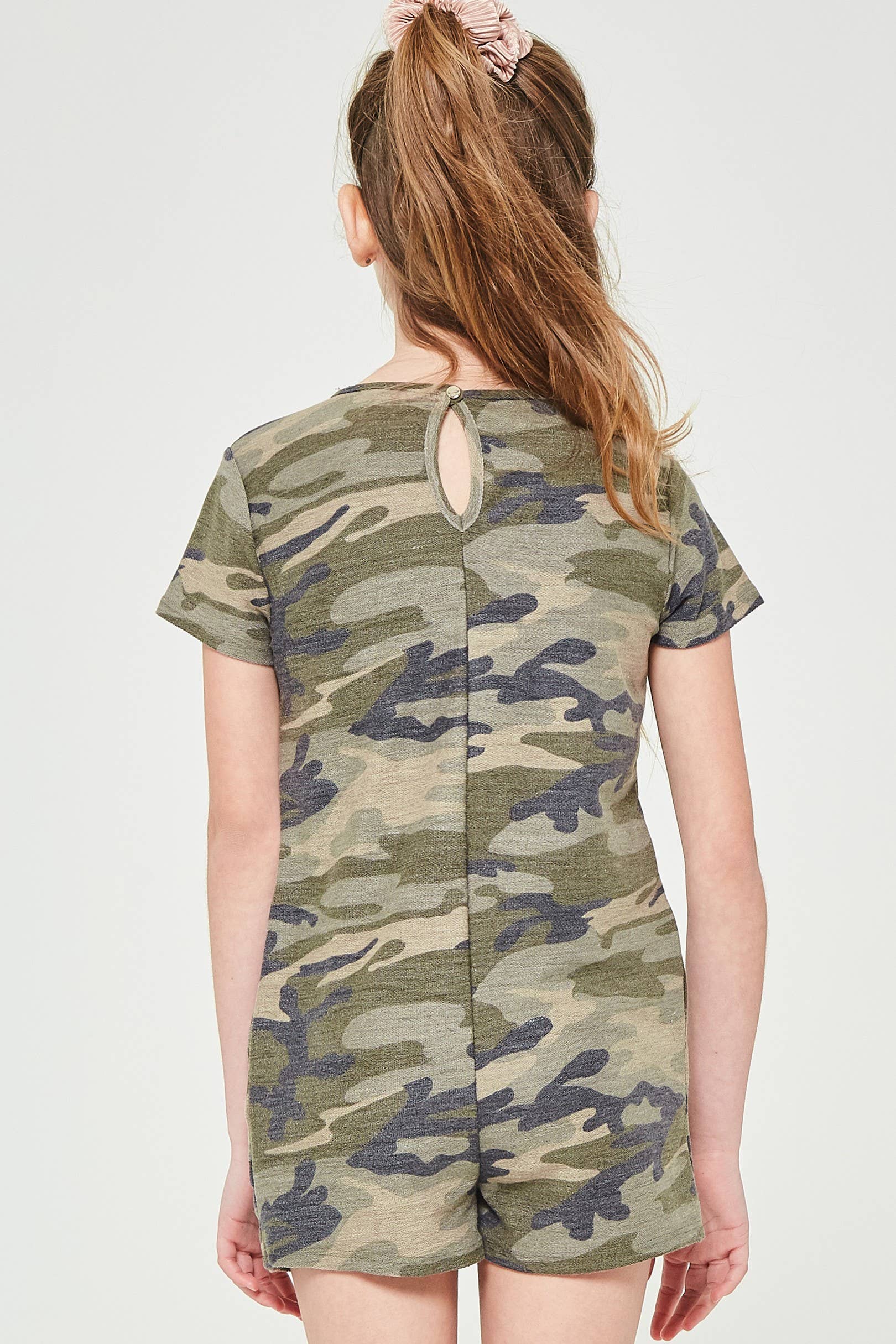 Camouflage French Terry Romper
