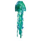 40-inch Teal Iridescent Jellyfish 3D Windsock