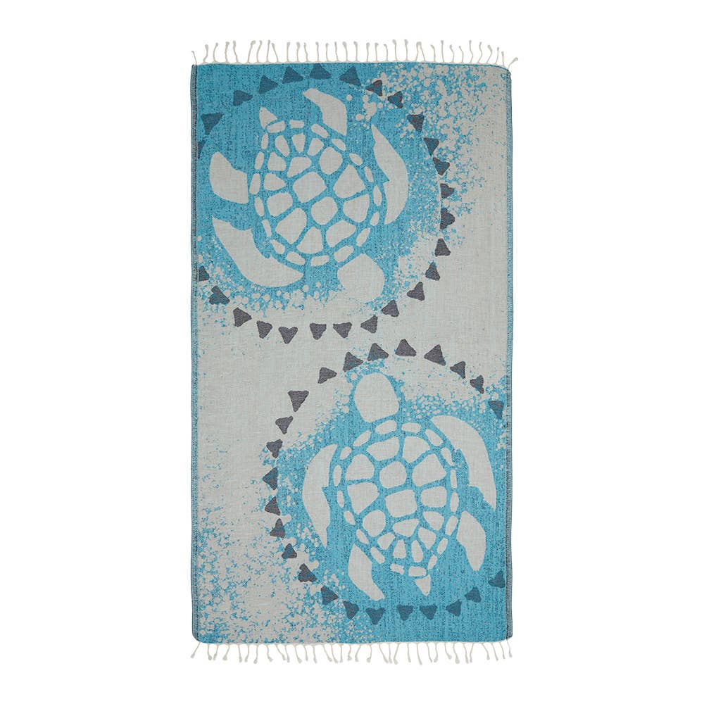 Turtle's Love Turkish Beach Towels - Sand Free