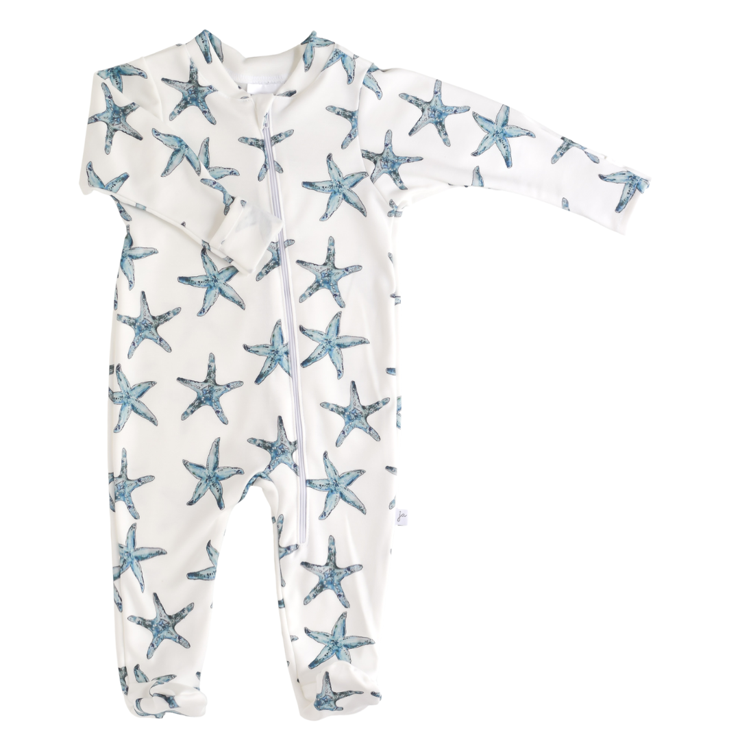Long Sleeve Baby One Piece - Starfish