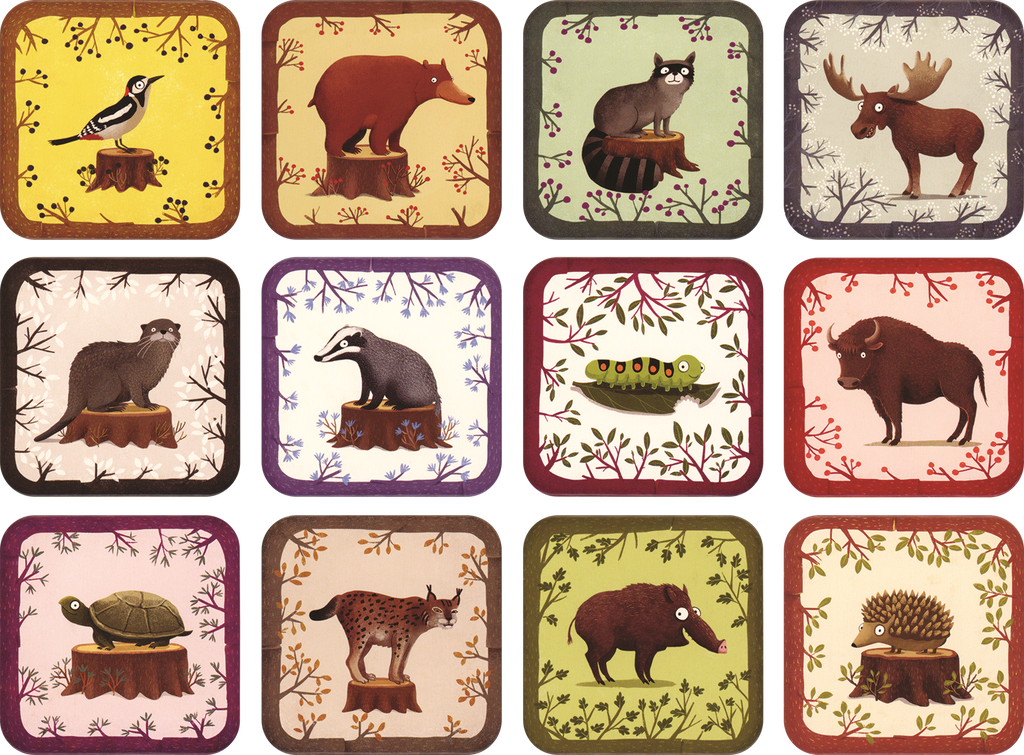 A Year in the Forest Memory Game