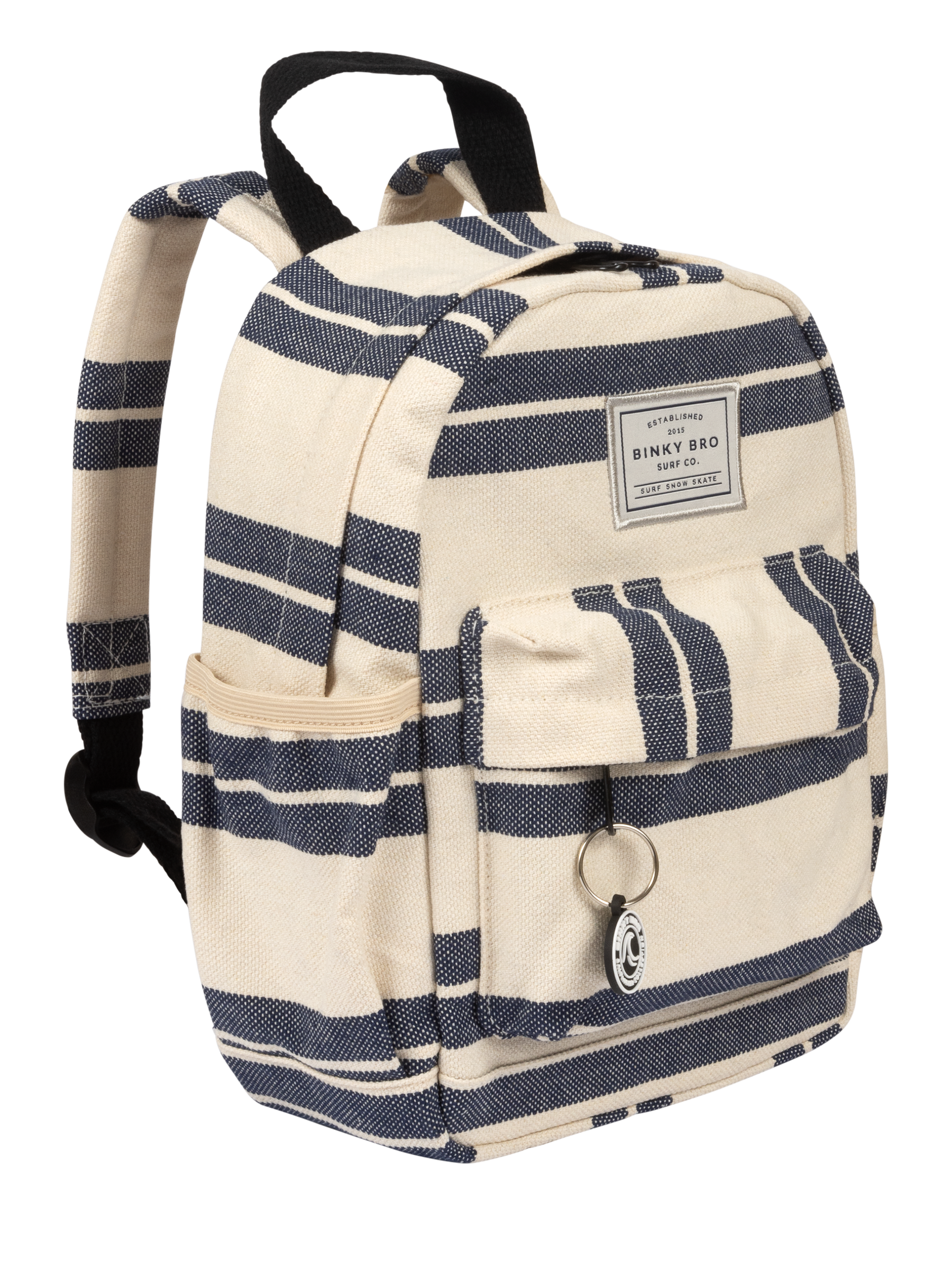 Backpack (Navy Striped Canvas)