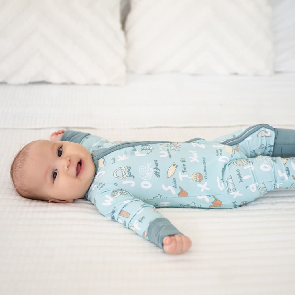 Coco Moon - Surfing ABCs Baby Bamboo Coverall