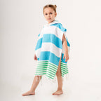 Kids Hooded Poncho Beach Towel