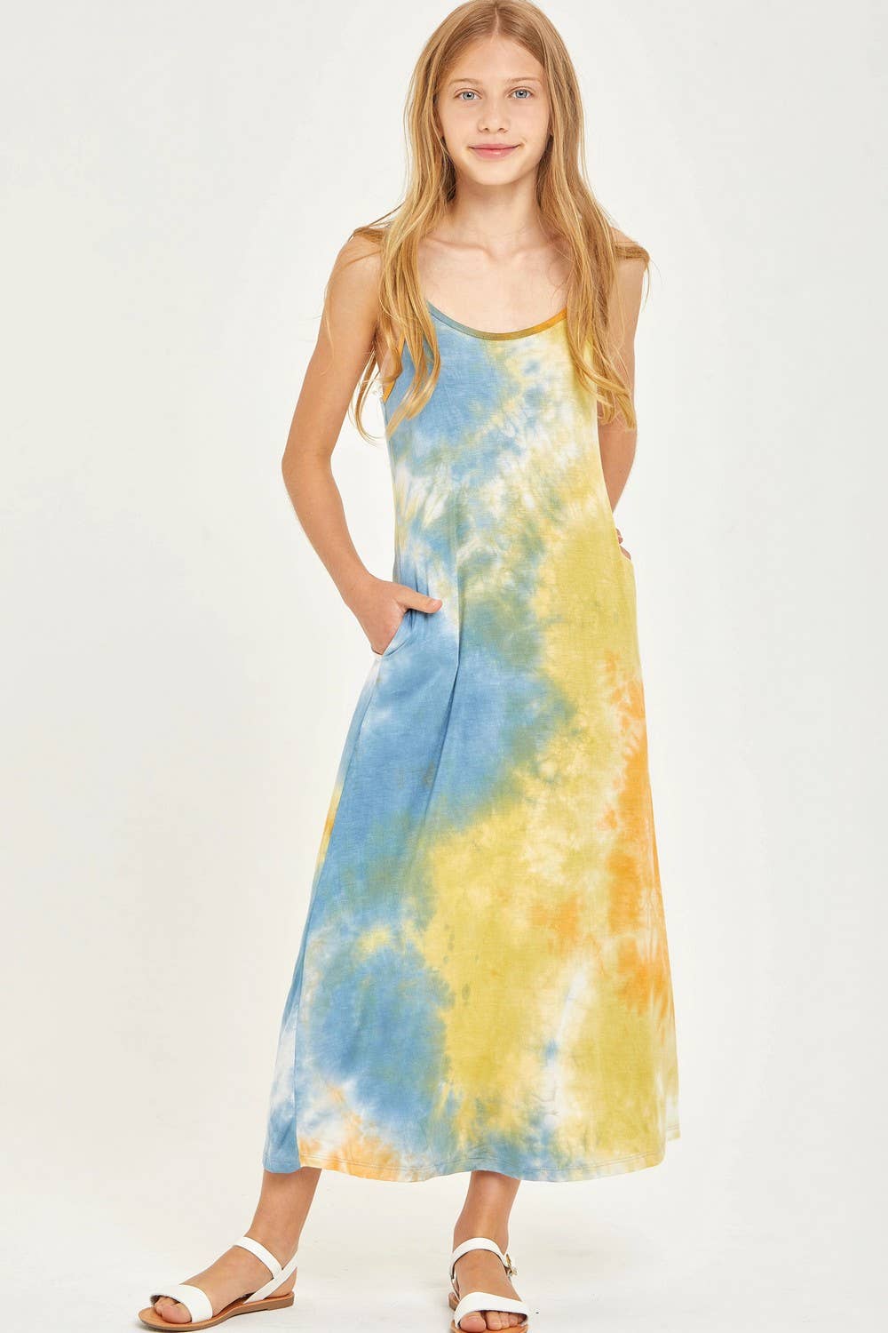 Tie Dye Cami Maxi Dress