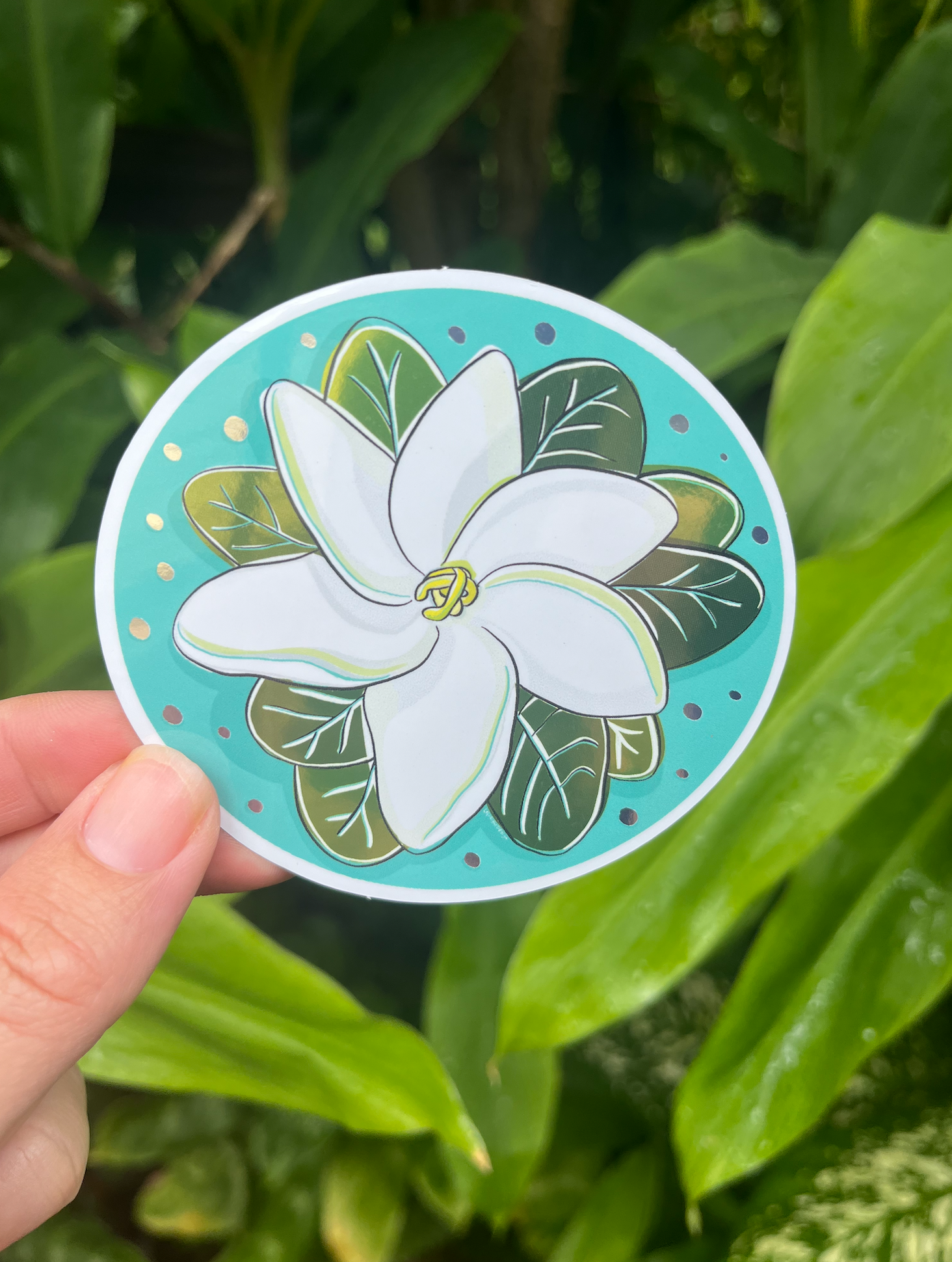 Gardenia Sticker