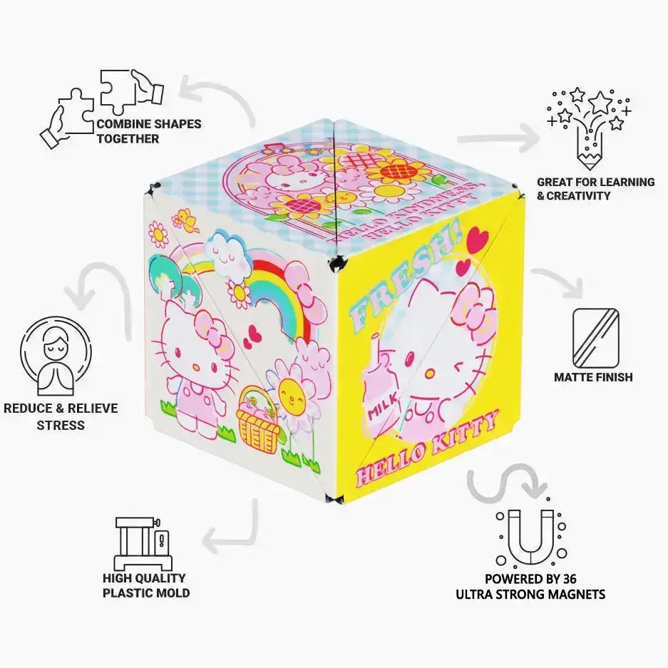Shashibo Hello Kitty Magnetic Puzzle Cube