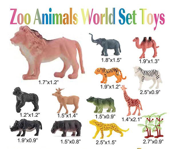 Zoo Animal World Set Toys