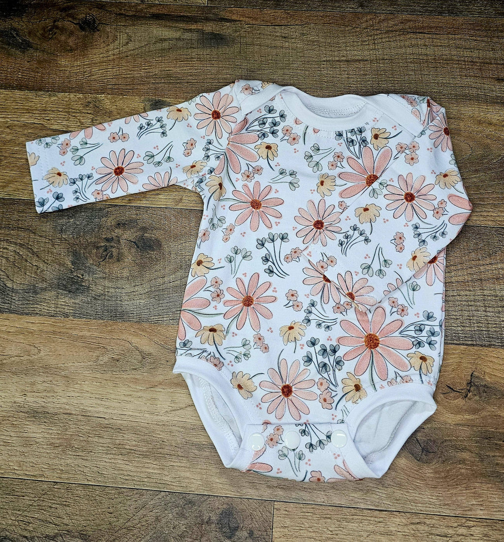 Spring Floral Baby Bodysuit