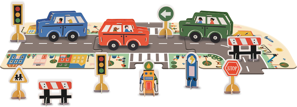 Puzzle Play: Busy Town 3D Play Set