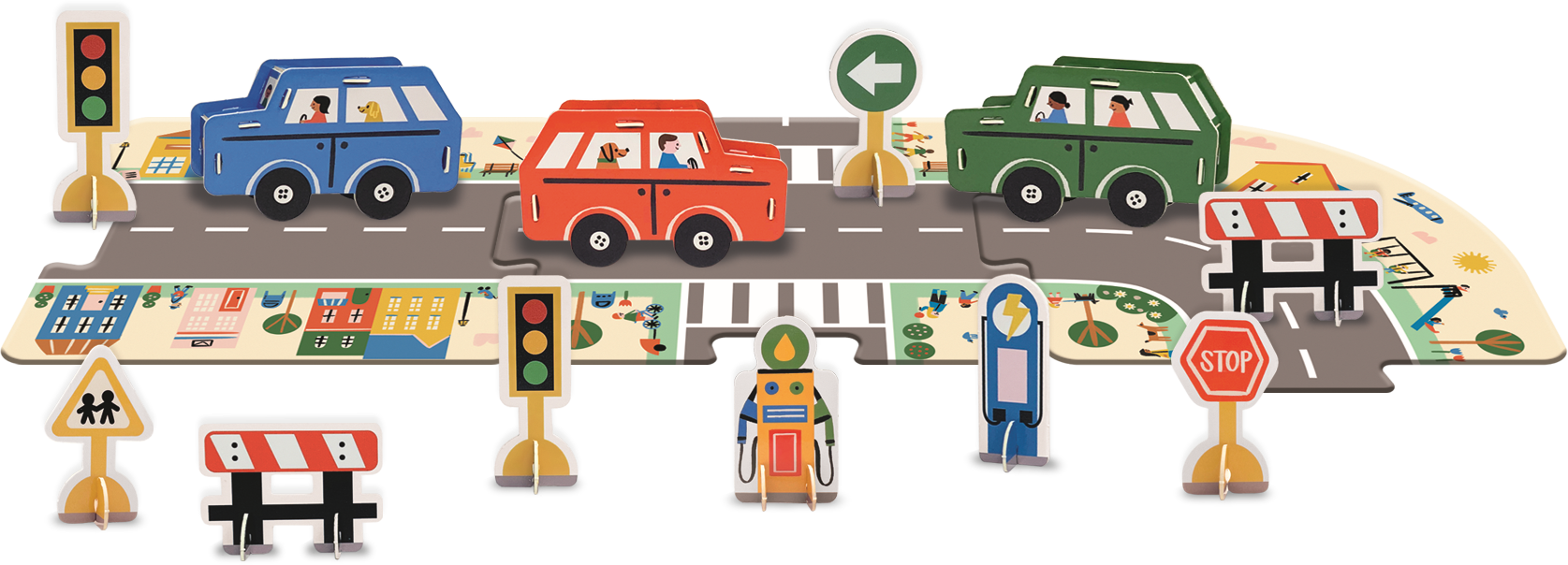 Puzzle Play: Busy Town 3D Play Set