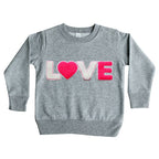 Chenille Neon Love Sweatshirt