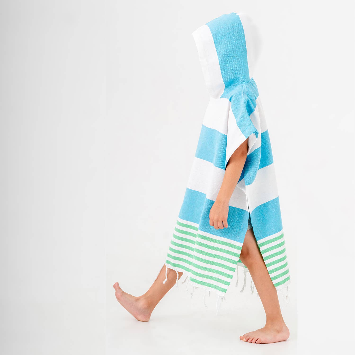 Kids Hooded Poncho Beach Towel