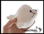 Cute Harp Seal White Plush Stuffed Animals- Adorable Mini