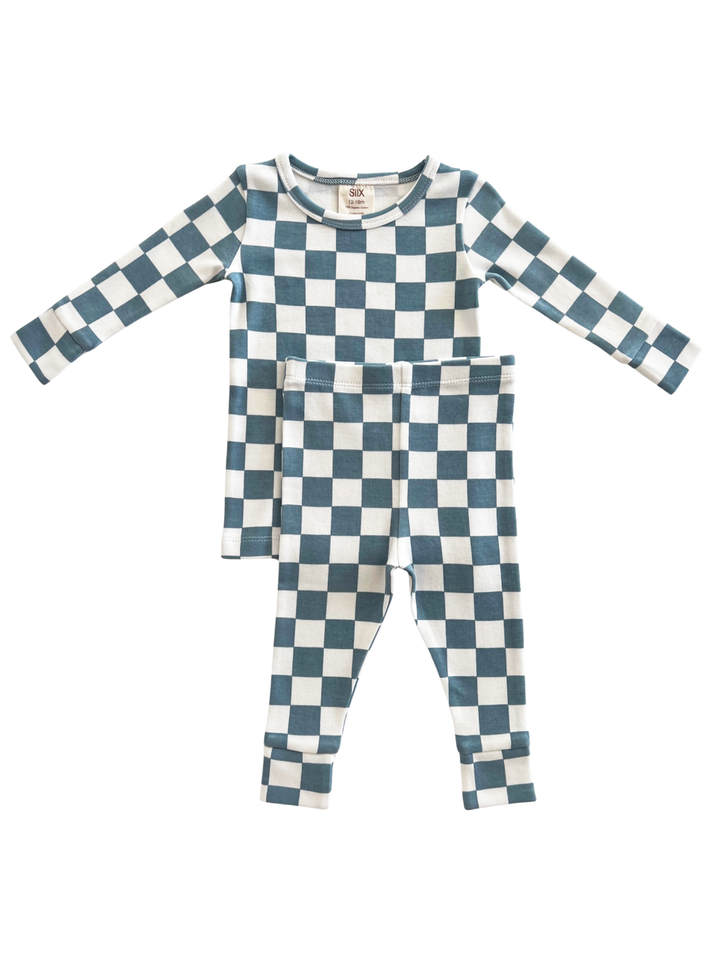 Blueberry Muffin Checkered 2 Piece Organic Set