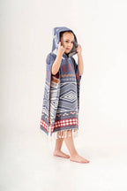 Kids Hooded Poncho - Beach Towel