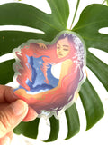 Mahina Full Moon Wahine Sticker