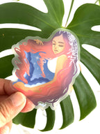 Mahina Full Moon Wahine Sticker