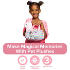 Pet Plush Set with Bag - Pink Llama Bag