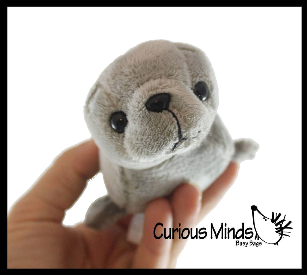 Cute Grey Harbor Seal Plush Stuffed Animals- Adorable