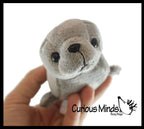 Cute Grey Harbor Seal Plush Stuffed Animals- Adorable