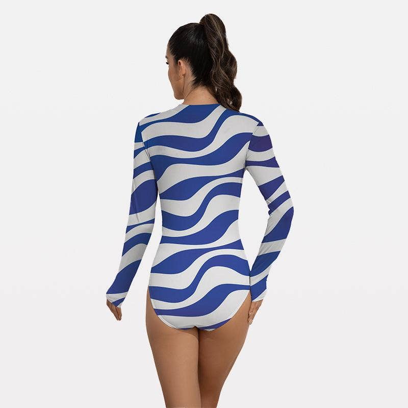 Teens Long Sleeve Period Swimsuits UPF50+