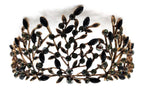 Black Flower Tiara - style 12