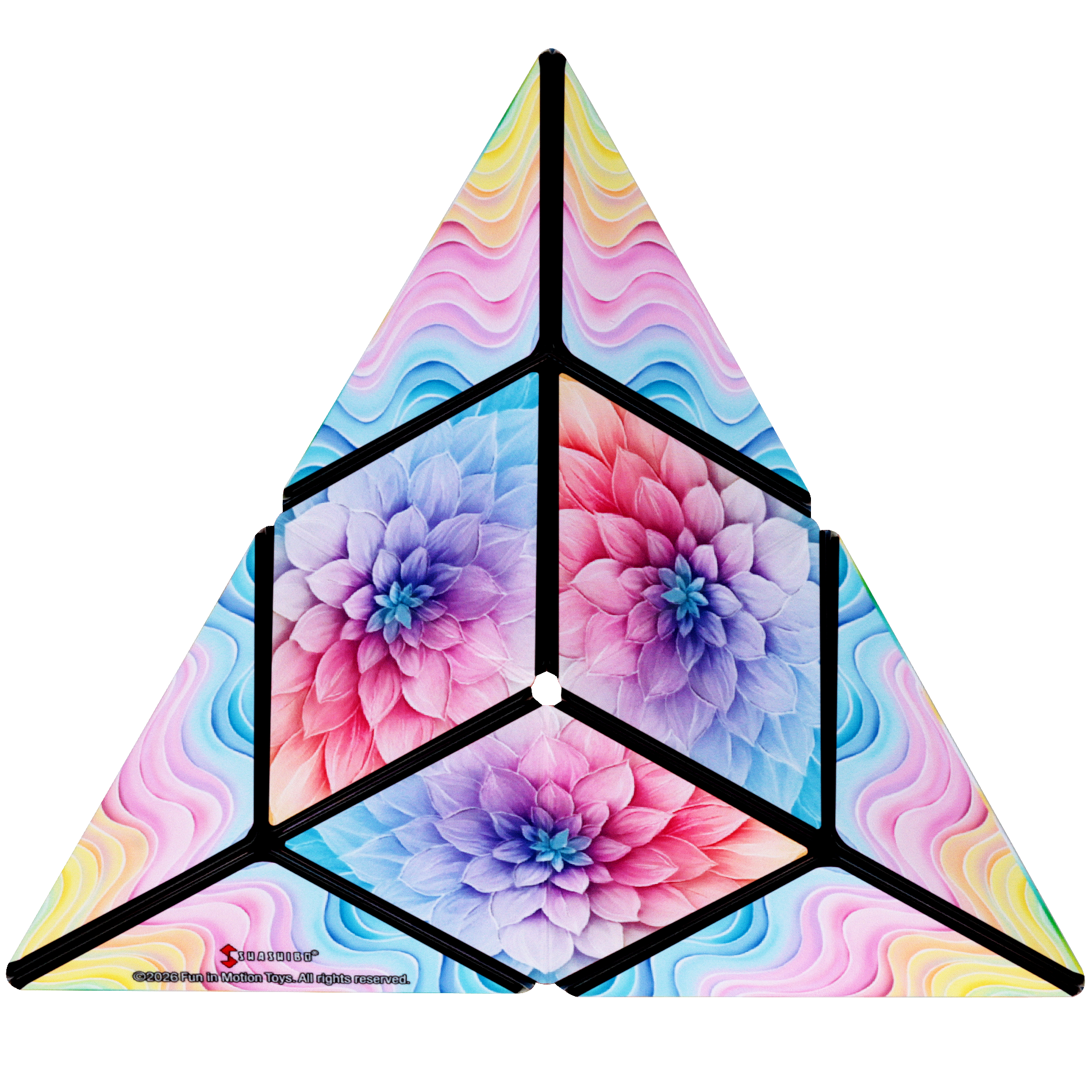 Shashibo Tie Dye Twist Magnetic Puzzle Cube STEAM MESH - NEW