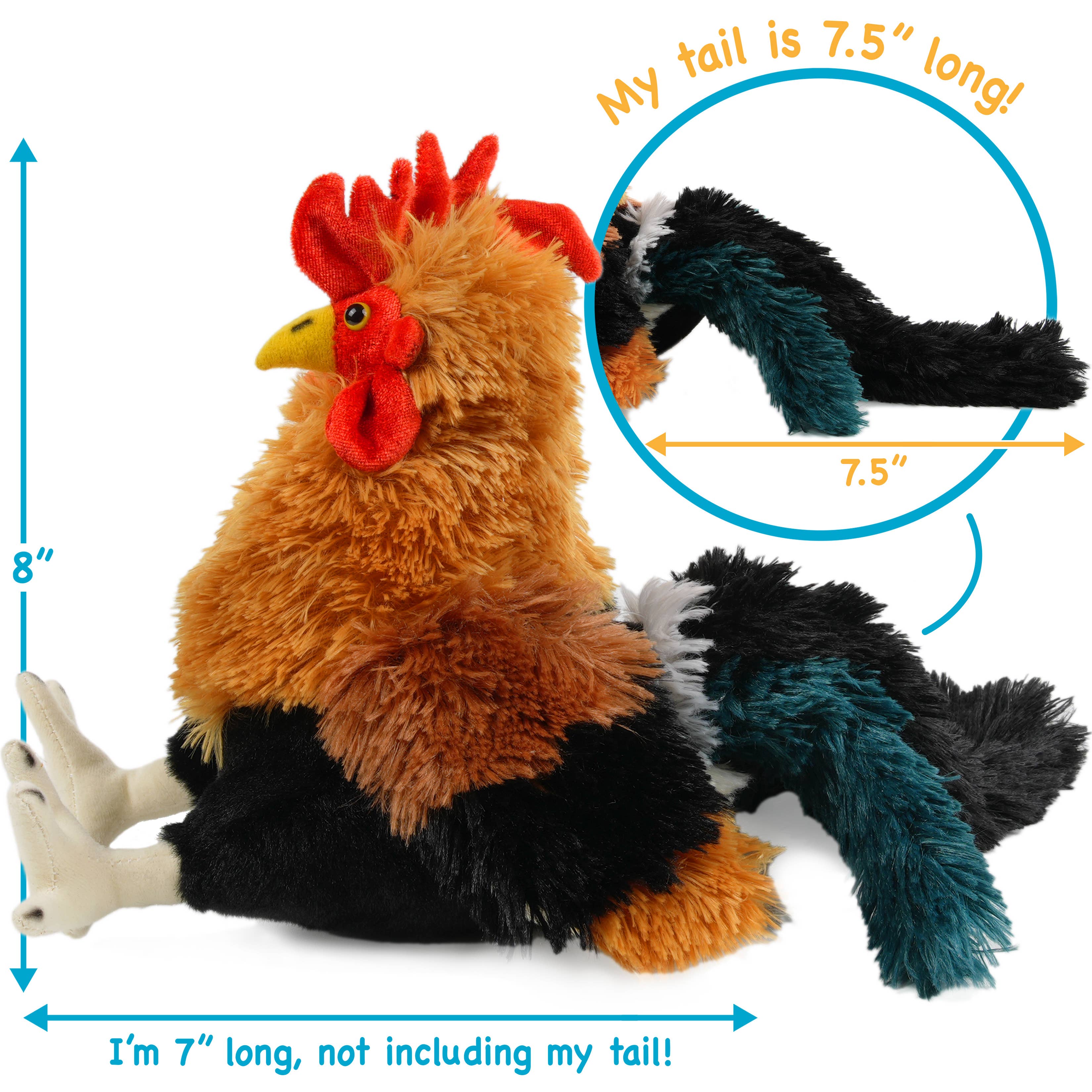 Riley The Rooster 8"