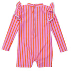 Stripy Sunset Sustainable LS Sunsuit