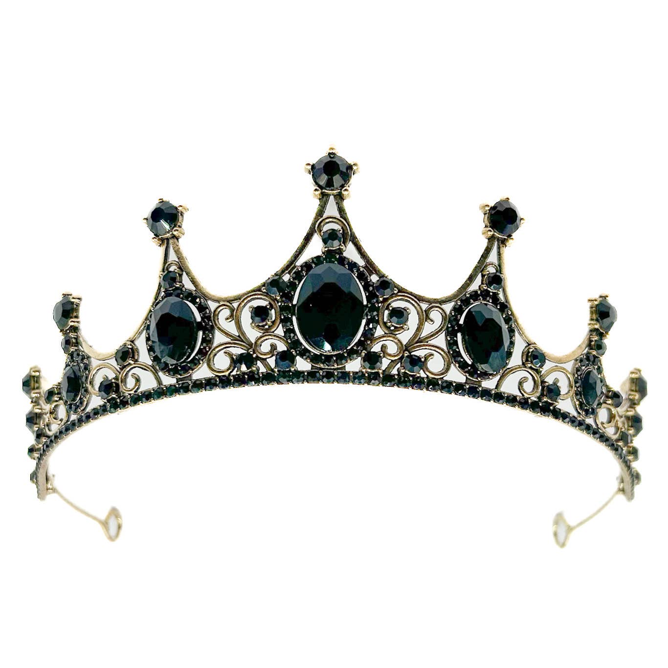 Gold Black Tiara - style 42