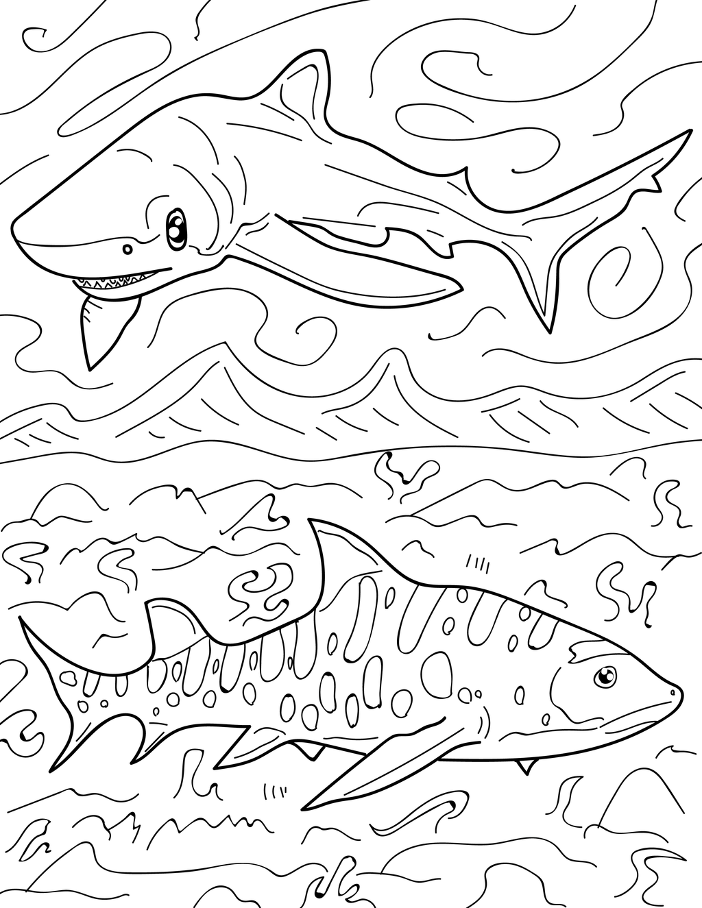 Fish of the Pacific Educational Coloring Book -