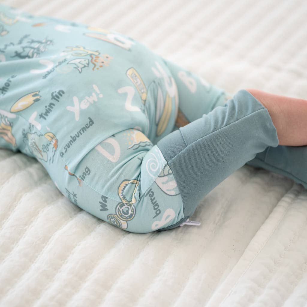 Coco Moon - Surfing ABCs Baby Bamboo Coverall