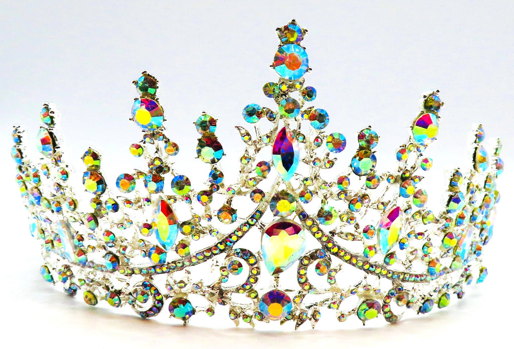 Silver opalescent Tiara - style 53