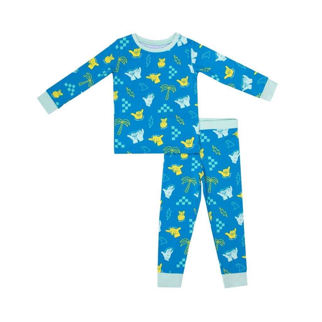 Coco Moon - Shaka Code Kids Long Bamboo Pajamas