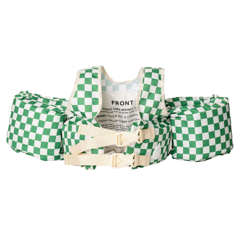 Green Checkered Floatie Vest