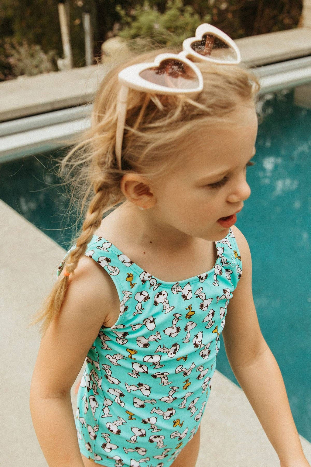 Seaesta Surf x Peanuts® Joe Cool Swimsuit / Sea Glass