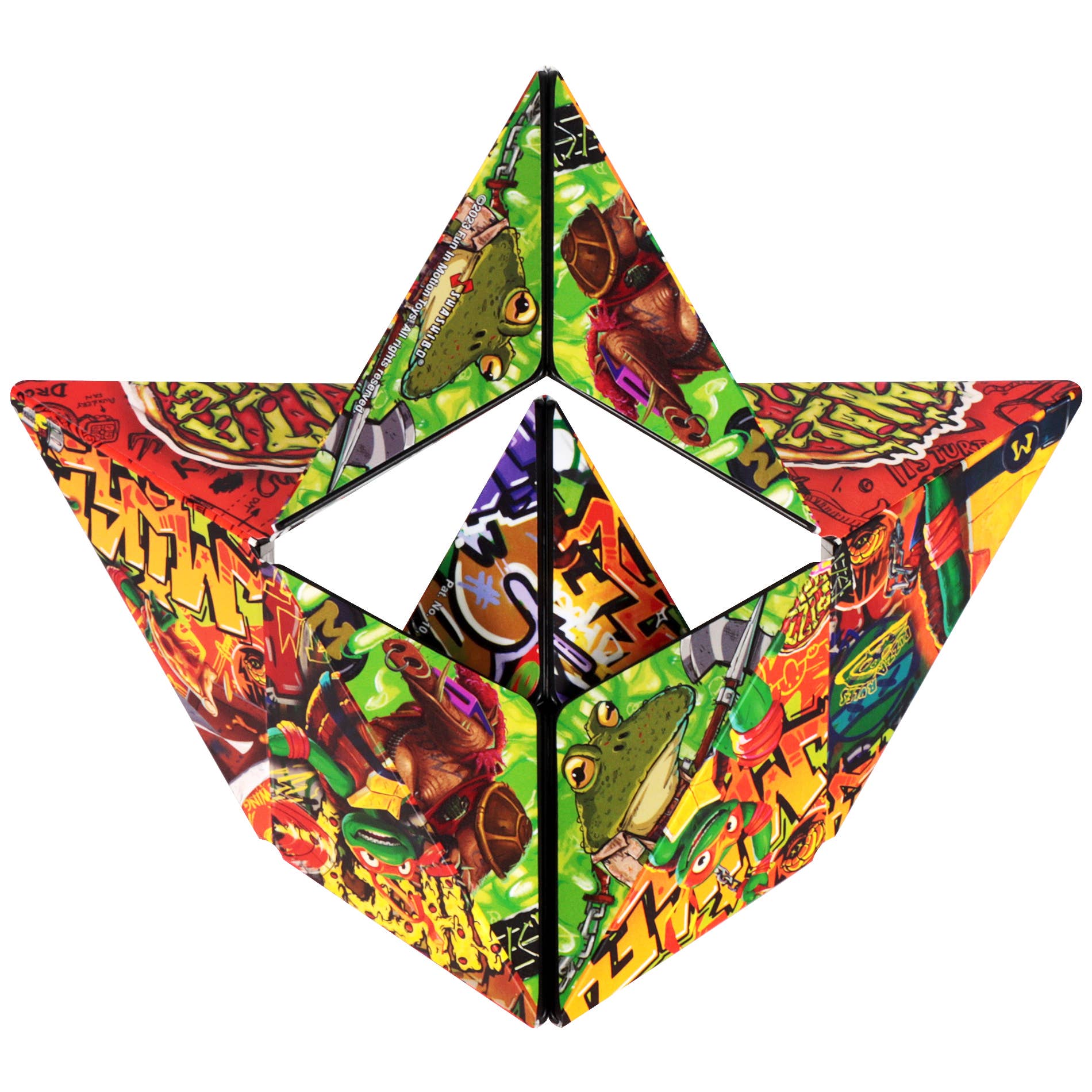 Shashibo TMNT Michelangelo Magnetic Puzzle Cube STEAM MESH