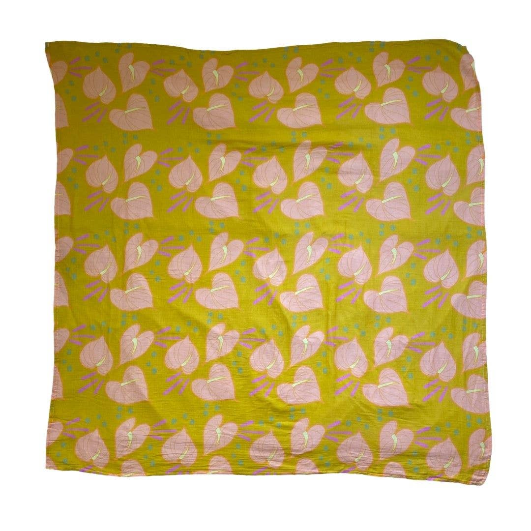 Muslin Swaddle Anthurium Dreams