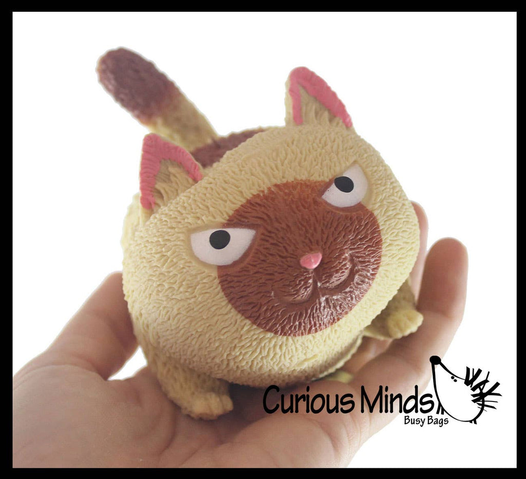 Angry Cat Soft Fluff Doh - Filled Squeeze Stress Balls  -