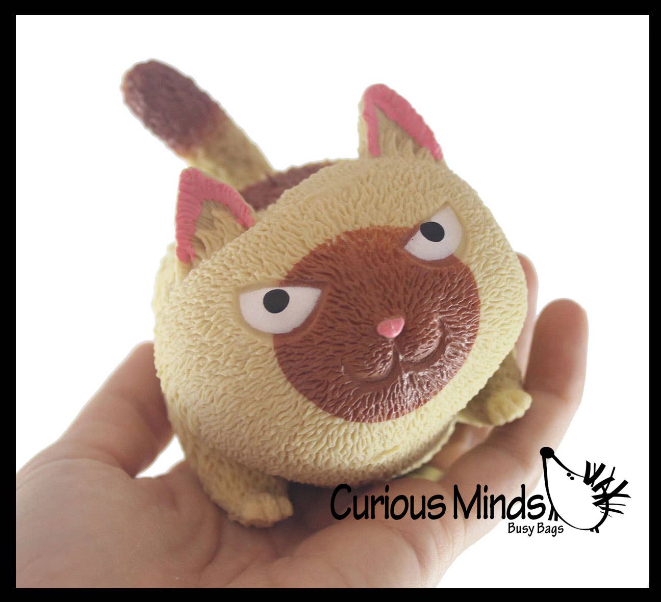 Angry Cat Soft Fluff Doh - Filled Squeeze Stress Balls  -