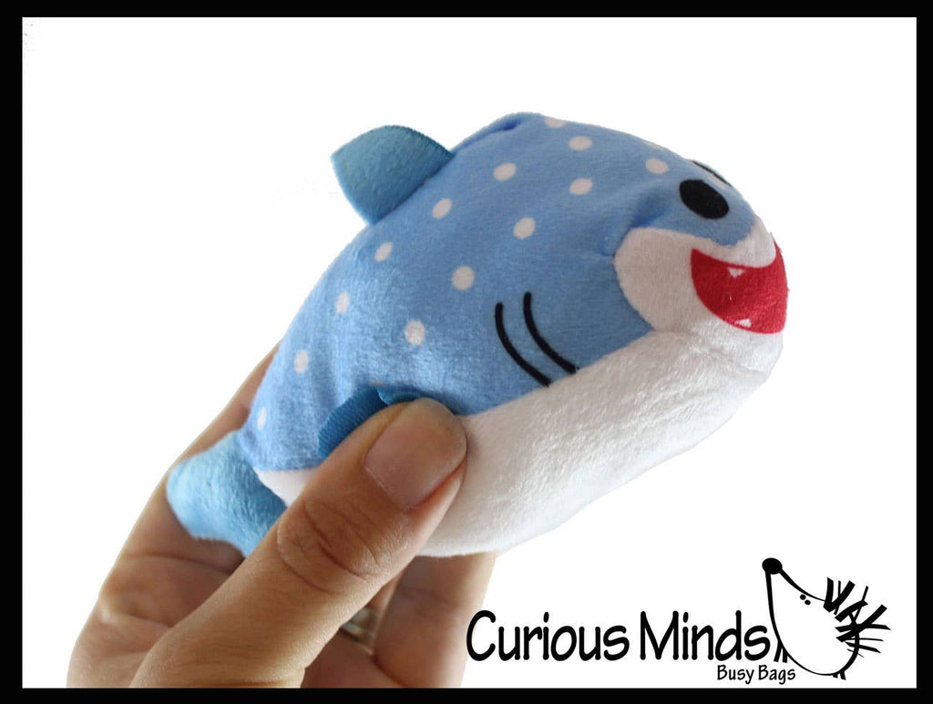 Mini Ocean Animal Small Plush Stuffed Animals - Shark, Dol