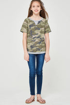 Camouflage Sweatshirt Top