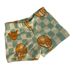 Stretch Shorties Checkered Mint Aloha